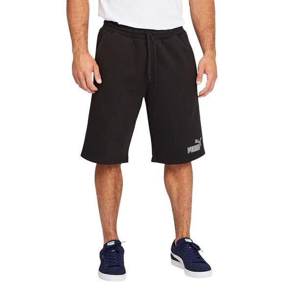 NEW! PUMA Men’s Fleece Gym Shorts in Black - Picture 2 of 10